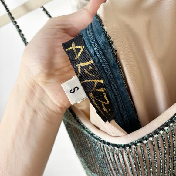 Vintage Shimmery Fringe Midi Maxi Dress - Picture 3 of 7